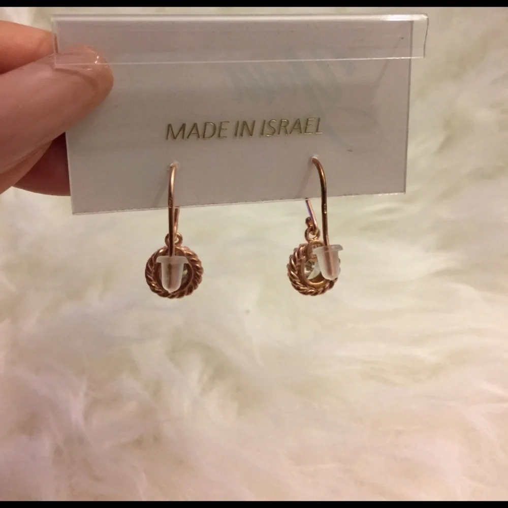 Yam Sterling Silver Hand Crafter Earrings - Picture 3 of 4
